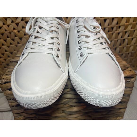 AllSaints Underground Leather Low Top Sneakers - Men’s EU 42 - Picture 4 of 6